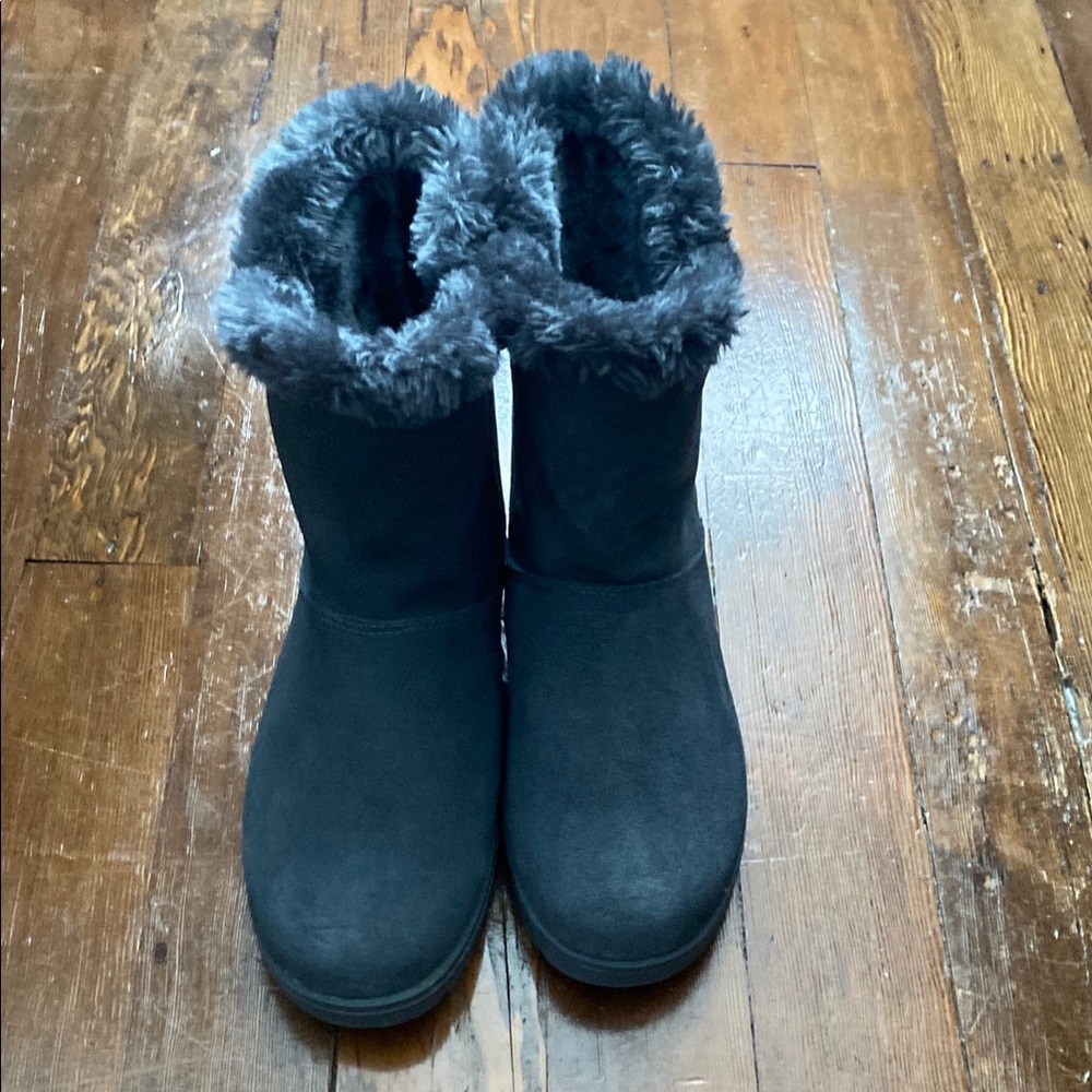 Women's Black Fur-Lined Boots